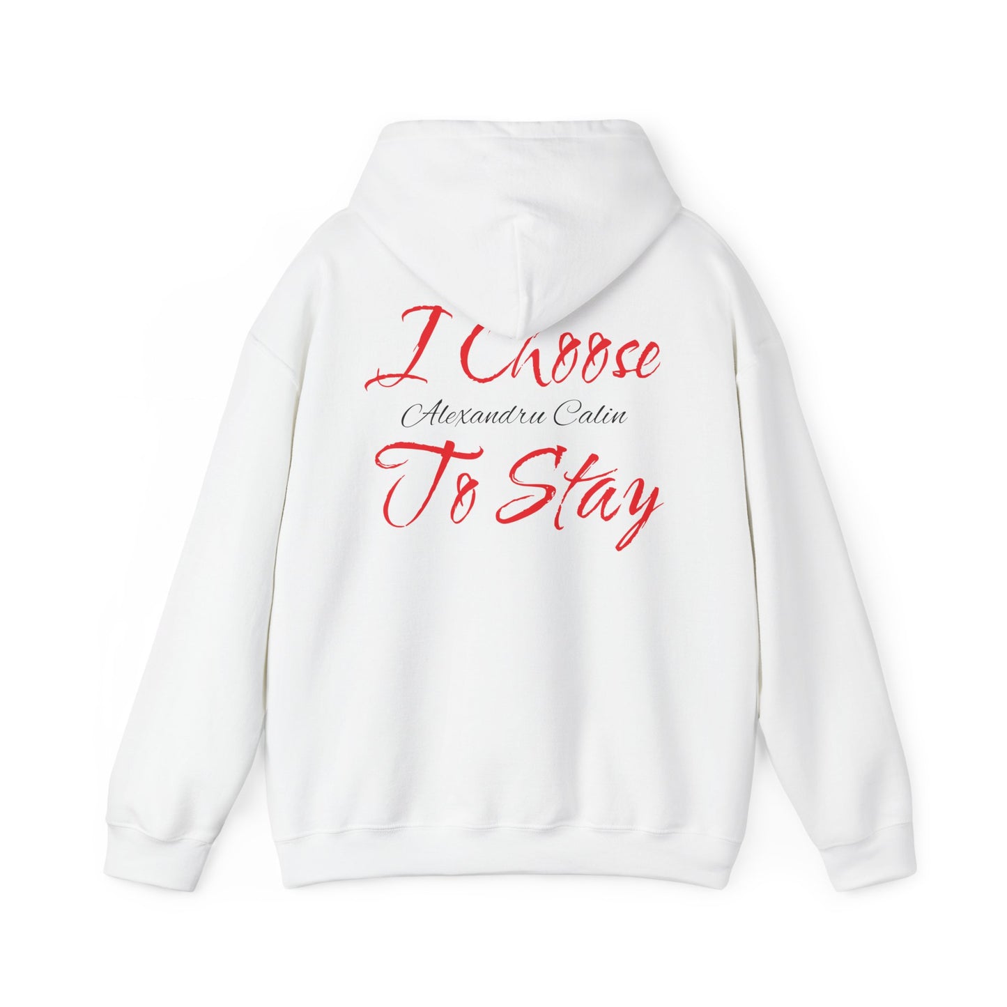 I Choose To Stay Heart & Flowers Hoodie: Cozy Unisex Sweatshirt