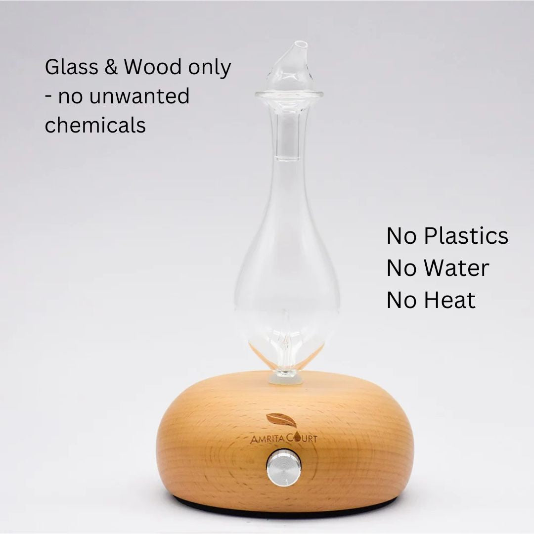 🧘 Meditation Ritual Bundle | Oscar Waterless Diffuser + Essential Oils for Focus & Calm