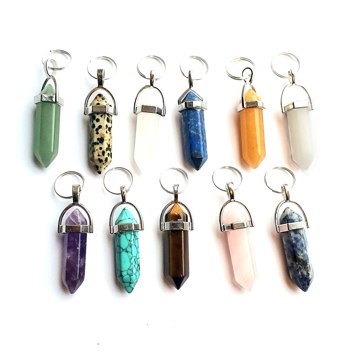 Pointed Crystal Gemstone Pendants